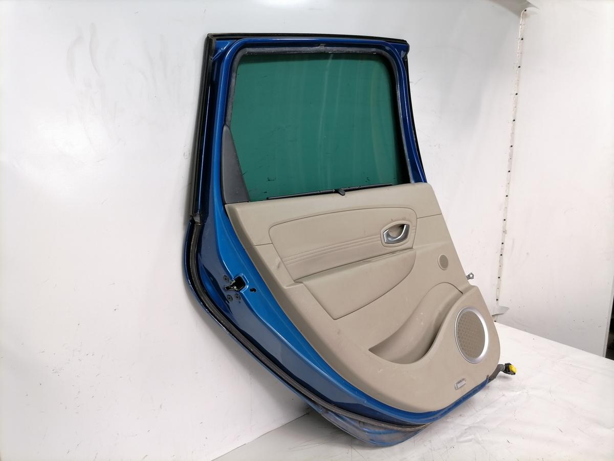 Renault Scenic 3 original T&uuml;r hinten links TERNA Blue Extrem Rohbau Bj.2009